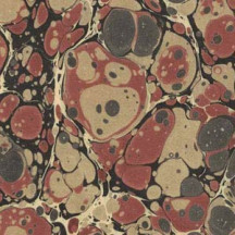 Hand Marbled Paper Stone Marble Pattern in Browns ~ Berretti Marbled Arts